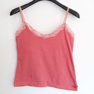 American Eagle tank top with lace accents